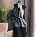 Pleated Windbreaker Top - WOMONA.COM