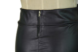 Bag Hip Bust Faux Leather Skirt - WOMONA.COM
