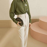 Tapered Casual Pants - WOMONA.COM