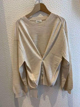 button-down waist sweater - WOMONA.COM