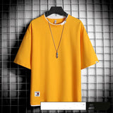 Hong Kong style loose T-shirt men - WOMONA.COM