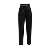 Nine-point Cigarette Harem Trousers - WOMONA.COM