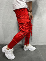 Stitching Elastic Men's Sweatpants - WOMONA.COM