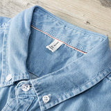 Long-sleeved Denim Shirt Jacket Men - WOMONA.COM