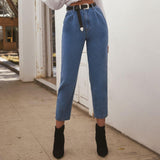 Ladies Denim Trousers - WOMONA.COM