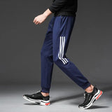 Three-bar cotton sweatpants - WOMONA.COM