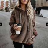 long-sleeved hooded sweater - WOMONA.COM