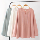 Embroidered Cotton T-shirt - WOMONA.COM