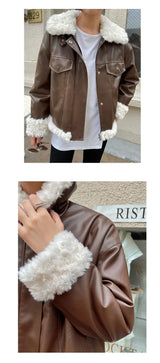 Hong Kong Flavor Thick Lamb Fur jacket - WOMONA.COM