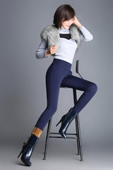 velvet padded leggings - WOMONA.COM