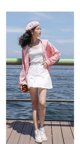 Small Pleated Hip A-line Fishtail Skirt - WOMONA.COM