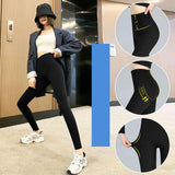 Autumn Thin Black Pants - WOMONA.COM