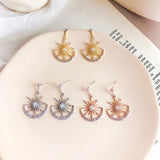 Sun and Moon Crystal Earrings - WOMONA.COM