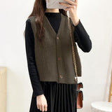 Cantilevered Sweater Waistcoat - WOMONA.COM