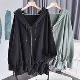 Hooded Cardigan Sweater - WOMONA.COM