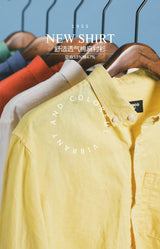 cotton and linen shirts for men - WOMONA.COM