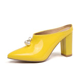 Pearl Pointed Toe Sandals - WOMONA.COM