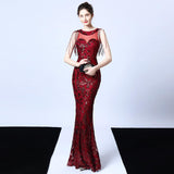 Party dress long banquet slim fit - WOMONA.COM