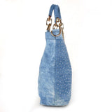Diamond Flower Denim Bag - WOMONA.COM