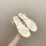 Ins Flat Double Roman Sandals - WOMONA.COM