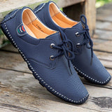 Business Casual Formal Wear British Leather Shoes Men - WOMONA.COM