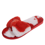 Casual Bowknot Plush Slippers - WOMONA.COM