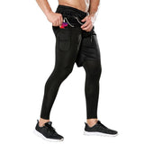 Casual Sports Pants Fake Two-piece Trousers - WOMONA.COM