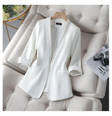 Plus Size Women's Thin Suit Jacket - WOMONA.COM