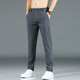 Ice Silk Men's Pants Straight Trousers Men's - WOMONA.COM