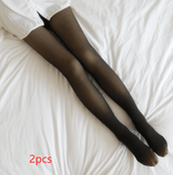 Leggings Winter Warm Fleece Pantyhose Women - WOMONA.COM