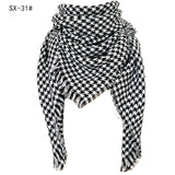 Cashmere-like Colorful Plaid Square Scarf - WOMONA.COM