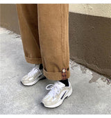 Casual Plus Fleece Wide Leg Pants - WOMONA.COM