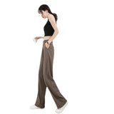 Straight Wide Leg Pants - WOMONA.COM