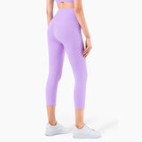 Peach Hips Fitness Cropped Pants - WOMONA.COM