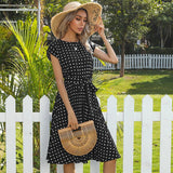Short Sleeve Dress - WOMONA.COM