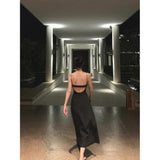 Black Suspender Dress Women - WOMONA.COM