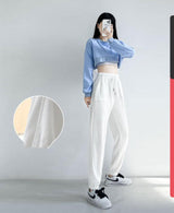 Thin Straight Wide-leg Pants - WOMONA.COM
