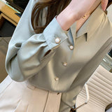 Mercerized High-end Shirt - WOMONA.COM