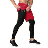 Casual Sports Pants Fake Two-piece Trousers - WOMONA.COM