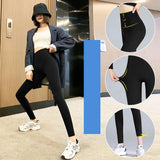 Autumn Thin Black Pants - WOMONA.COM