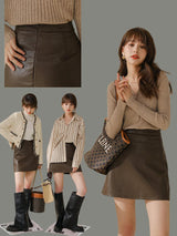 Western Style Sweater Skirt - WOMONA.COM