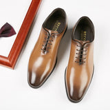 New Leather Hand-polished Business Shoes Men's - WOMONA.COM