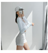 A-line Denim Hot Pants - WOMONA.COM