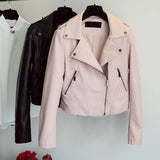 Small Leather Jacket - WOMONA.COM