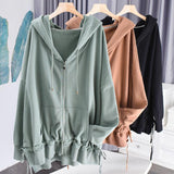 Hooded Cardigan Sweater - WOMONA.COM