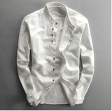 Linen Chinese Style Small Shirt Men - WOMONA.COM