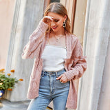 Casual Simple Sweater Cardigan - WOMONA.COM