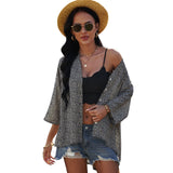 Sleeve Floral Chiffon Shirt Top - WOMONA.COM