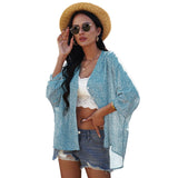 Sleeve Floral Chiffon Shirt Top - WOMONA.COM