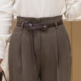 Nine-point Cigarette Harem Trousers - WOMONA.COM